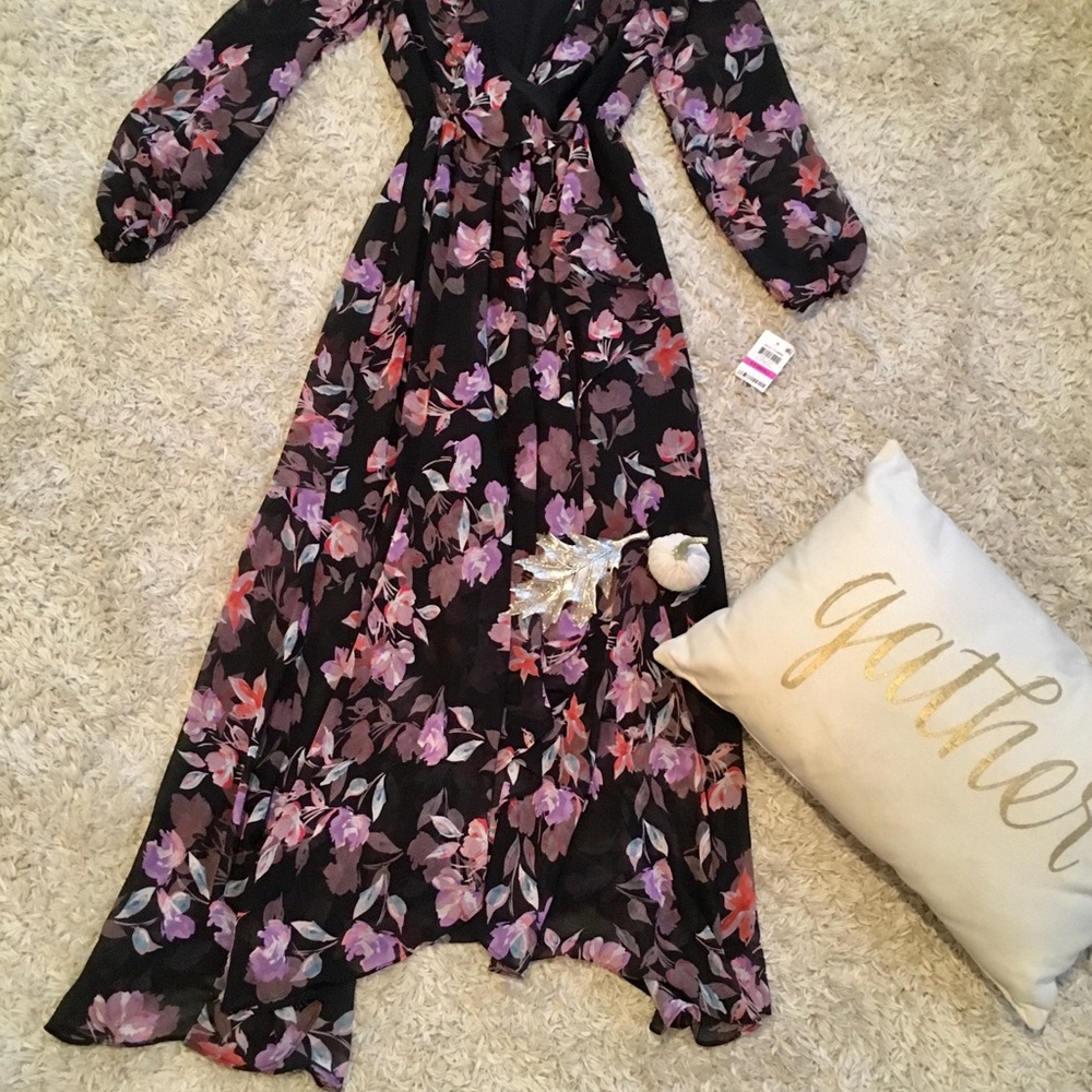 Bar III Floral Wrap Dress Sz.XXS